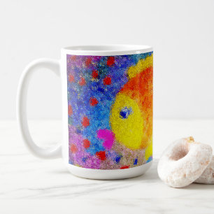 Whimsical Söt Guldfisk Tropisk Ocean Kaffe Kaffemugg