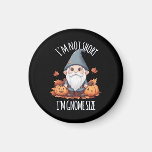 Whimsical söt tomte på hösten magnet