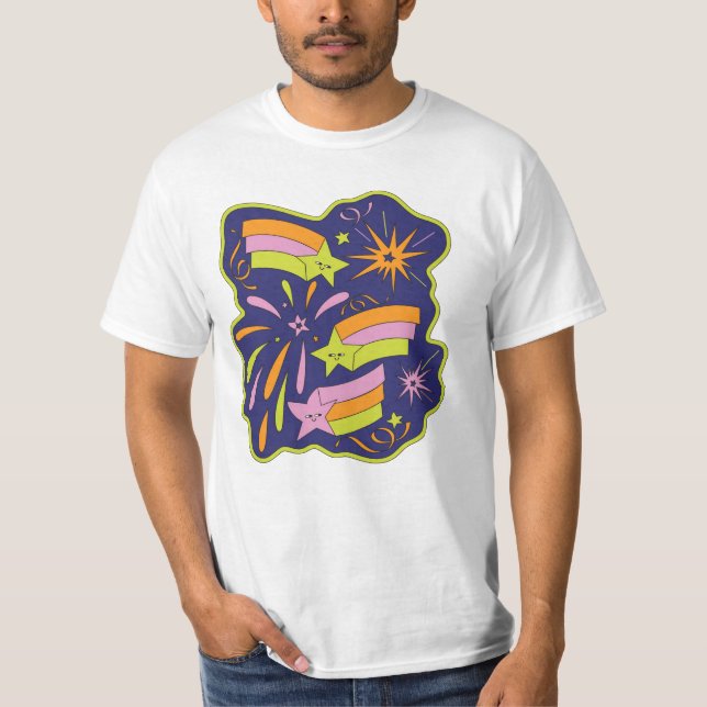 Whimsical Starburst Firande T Shirt (Framsida)