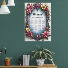 Whimsical Steampunk Älva Bröllop Poster