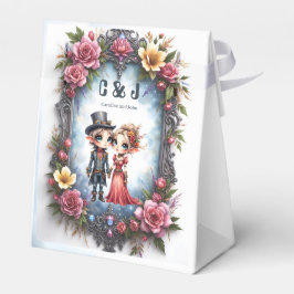 Whimsical Steampunk Älva Bröllop Presentaskar