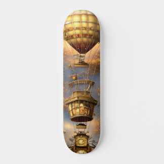 Whimsical Steampunk Luftballong Mini Skateboard Bräda 18,5 Cm