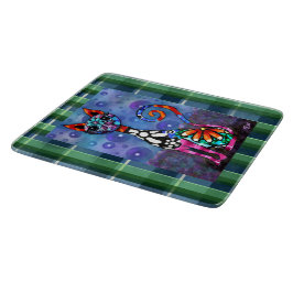 Whimsical Storögd Funky Kitty Katt Abstrakt