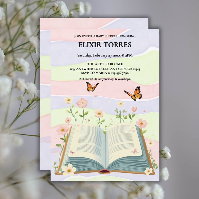 Whimsical Storybook Baby Shower Inbjudningar (Skapare uppladdad)