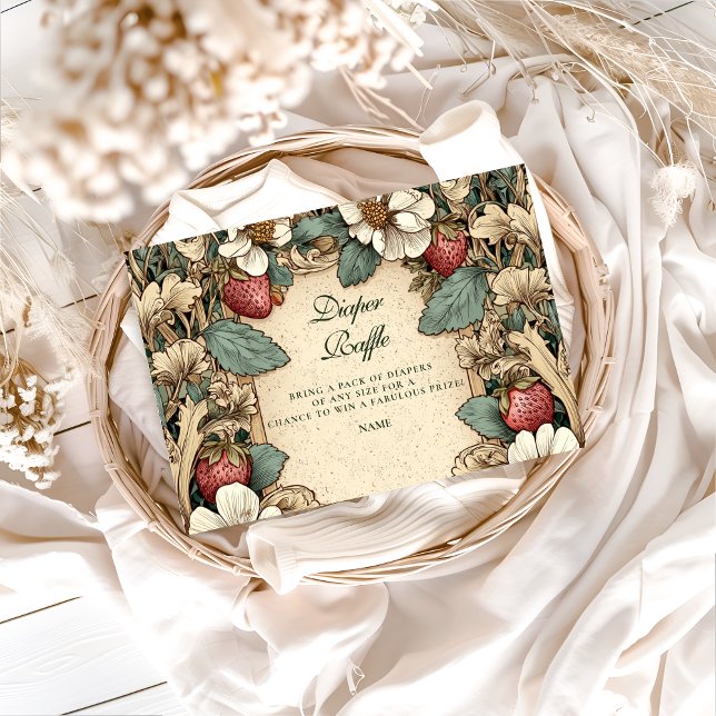 Whimsical Strawberry Forest Diapper Raffle  Tilläggskort (Skapare uppladdad)