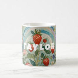 Whimsical Strawberry Patch Kaffemugg