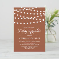 Whimsical String Ljus Terracotta Baby Sprinkle