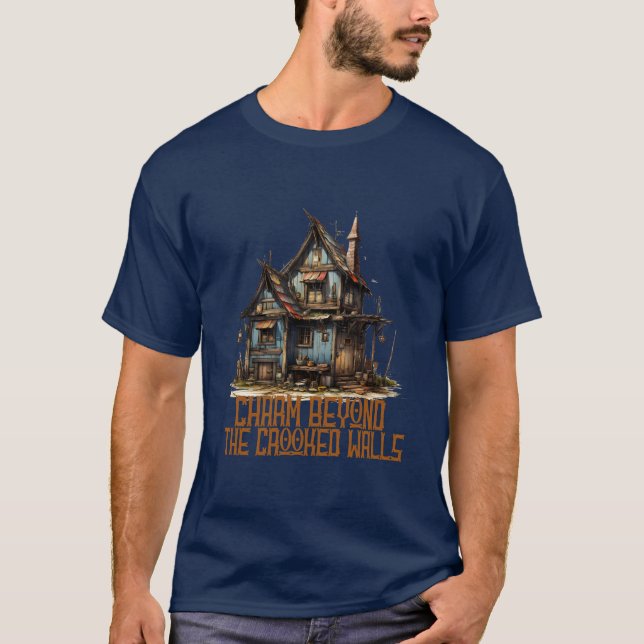Whimsical stugillustration presentidé  t shirt (Framsida)