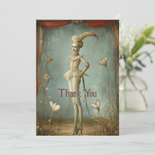 Whimsical Surreal Harlequin Character Tack Kort
