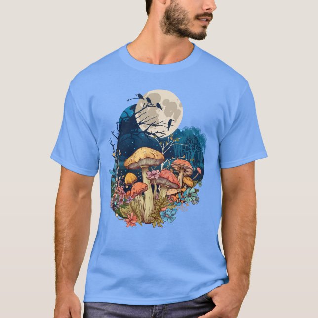 Whimsical Svamp Nattid T Shirt (Framsida)