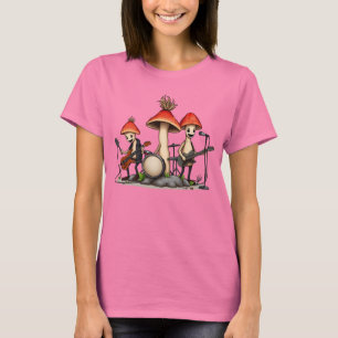 Whimsical Svamp Rock Band Cottagecore Musik Nat T Shirt