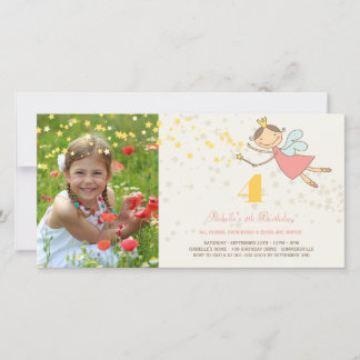 Whimsical Sweet Fairy Princess Girl Födelsedagsfes