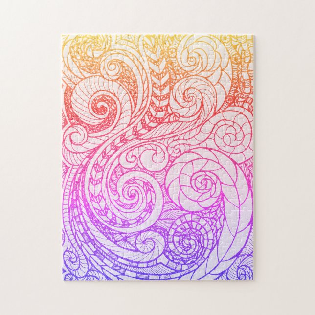 Whimsical Swirl Jigszawa Puzzle Pussel (Vertikal)
