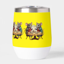 Whimsical Tea Party med Mice Illustration på Mugg