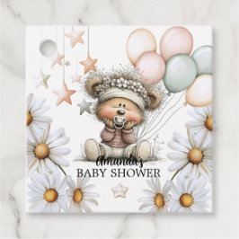 Whimsical Teddy Bear Baby Shower  Gåvor Etiketter