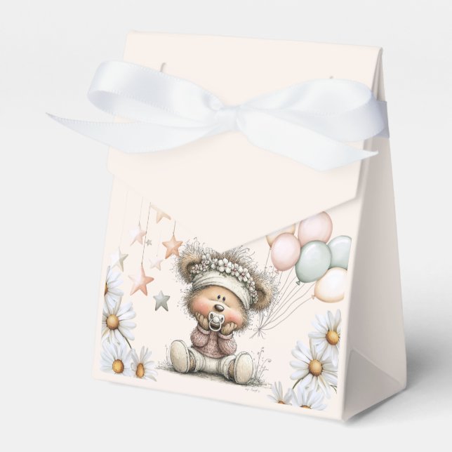 Whimsical Teddy Bear Baby Shower  Presentaskar (Framsidan Sidan)
