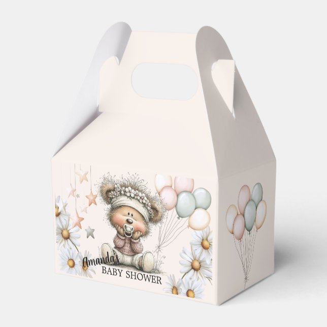 Whimsical Teddy Bear Baby Shower  Presentaskar (Framsidan Sidan)