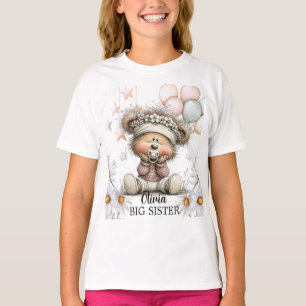 Whimsical Teddy Bear Baby Shower Stor syster T Shirt
