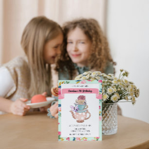 Whimsical tekalas inbjudan