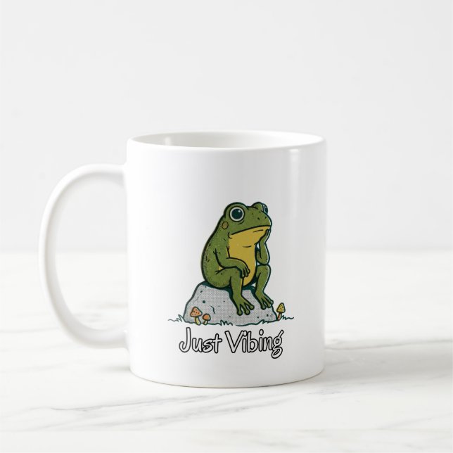 Whimsical Thinking Groda Kaffe Mugg (Vänster)