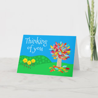 Whimsical Thinking of You card by Jo Images Kort