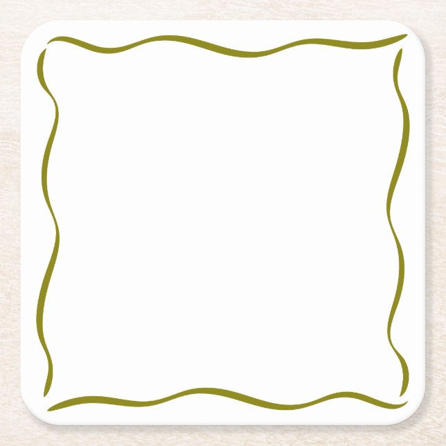 Whimsical Tini Bit Older Martini Birthday Underlägg Papper Kvadrat (Framsidan)