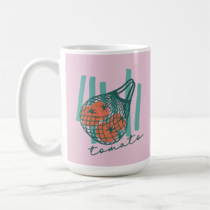 Whimsical Tomatos Italien Marknad för Jordbrukare Kaffemugg