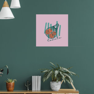 Whimsical Tomatos Italien Marknad för Jordbrukare Poster