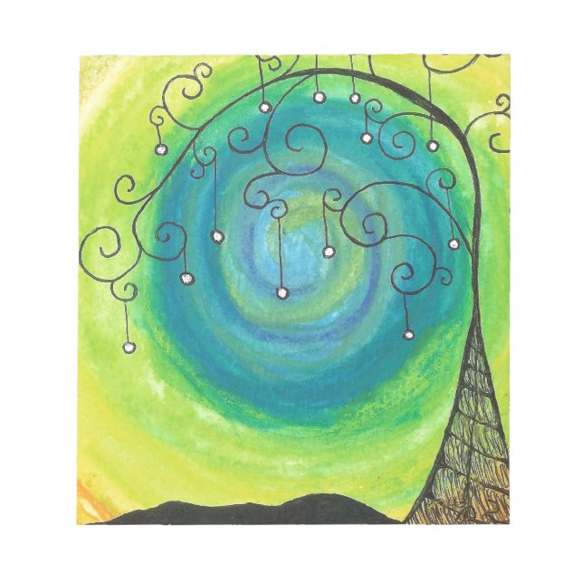 Whimsical Träd Anteckningsblock (Framsida)