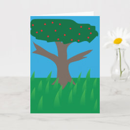 Whimsical Träd Birthday, Grattis på födelsedagen t Kort