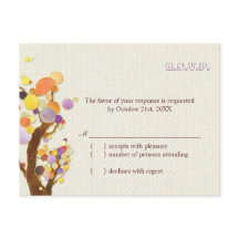 Whimsical Träd Bröllop Response