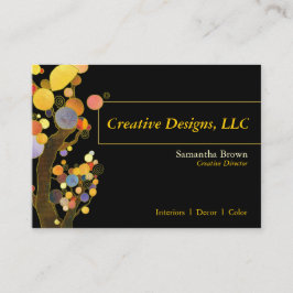 Whimsical Träd Designer Visitkort