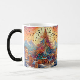 Whimsical Träd & Village Melody Magisk Mugg