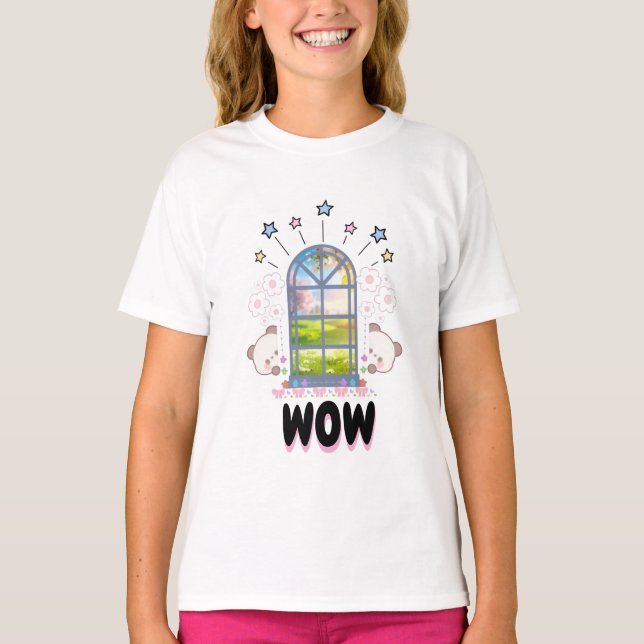 Whimsical Trädgård T Shirt (Framsida)