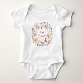 Whimsical Trädgårds Fjäril Baby Shower Blommig Pre T Shirt