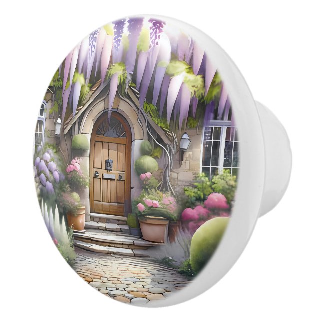 Whimsical trädgårdsstig i stugstil knopp (Höger)