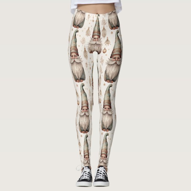 Whimsical Trädgårdstomtar & Botanisk (1) Leggings (Framsida)