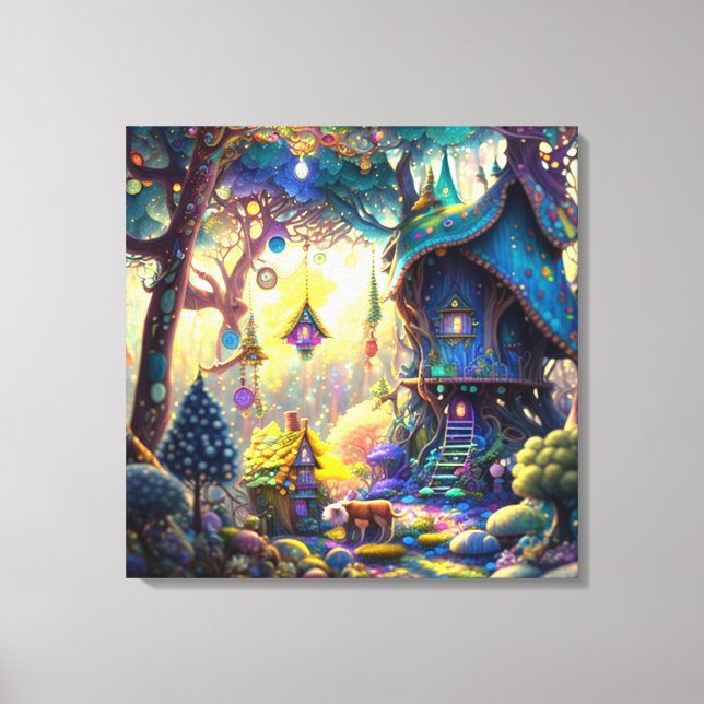 Whimsical Treehouse Canvas Art (Framsida)