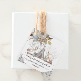 Whimsical Tribal Woodland Animals Baby Shower Boy Gåvor Etiketter
