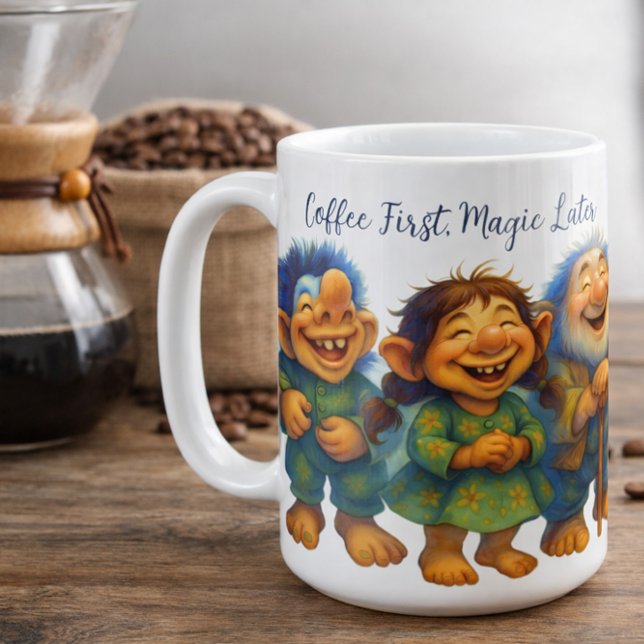 Whimsical Troll Kaffegåva för Mysiga Morgnar Kaffemugg (Skapare uppladdad)