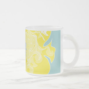 Whimsical Tropisk Fisk Ocean Konst Frostad Glasmugg