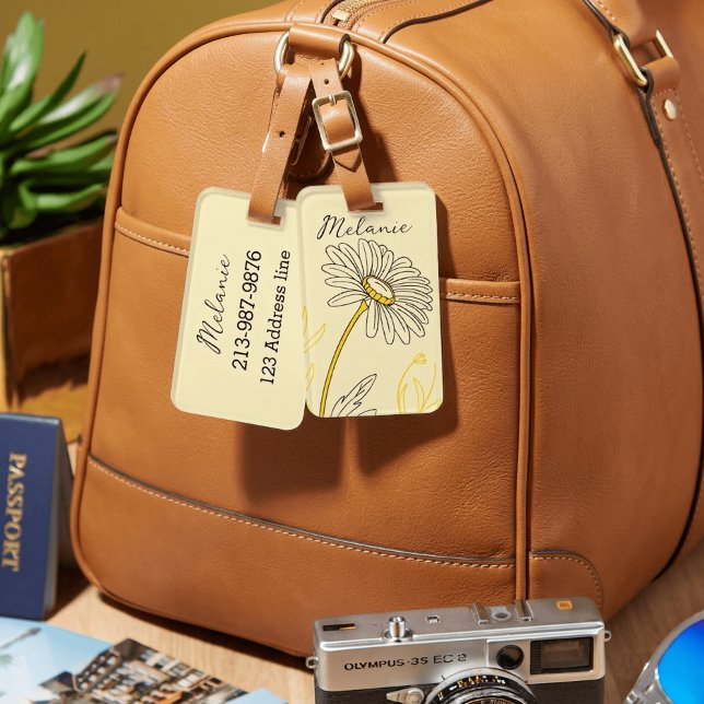 whimsical tusenskönor anpassad text  bagagebricka (Skapare uppladdad)