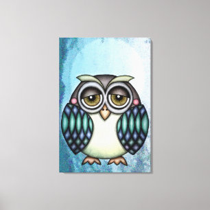 Whimsical Uggla Canvastryck