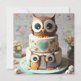 WHIMSICAL UGGLA THEMED BIRTHDAY CAKE INBJUDNINGAR