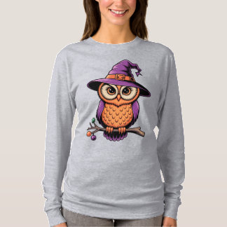 Whimsical Uggla Witch T Shirt
