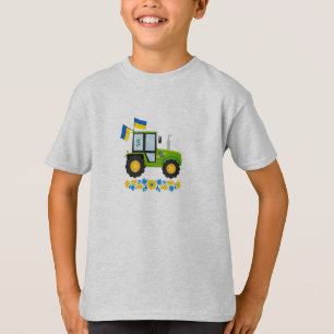 Whimsical Ukraina Tractor Kids T Shirt