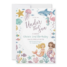 Whimsical Under the Sea Sjörödingar och Havsdjur