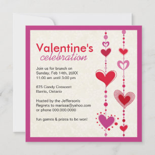 Whimsical Valentine Day Party-inbjudan Inbjudningar