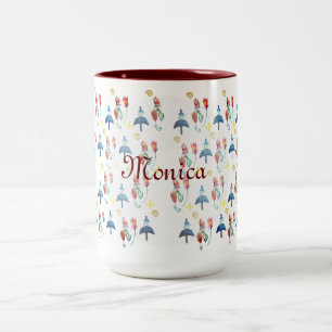 Whimsical Vår Art Två-Tonad Mugg