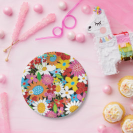 Whimsical Vår blommor Garden Födelsedagsfest